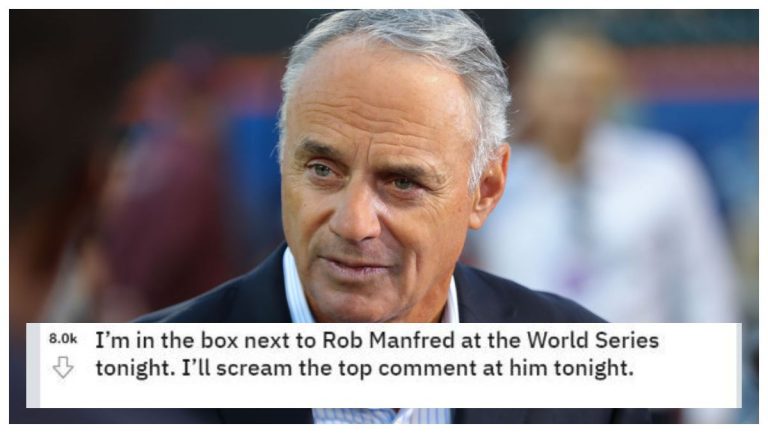 Rob Manfred Was Heckled By A Reddit User During The World Series And It Was Awesome – OutKick – uBetMobile.com