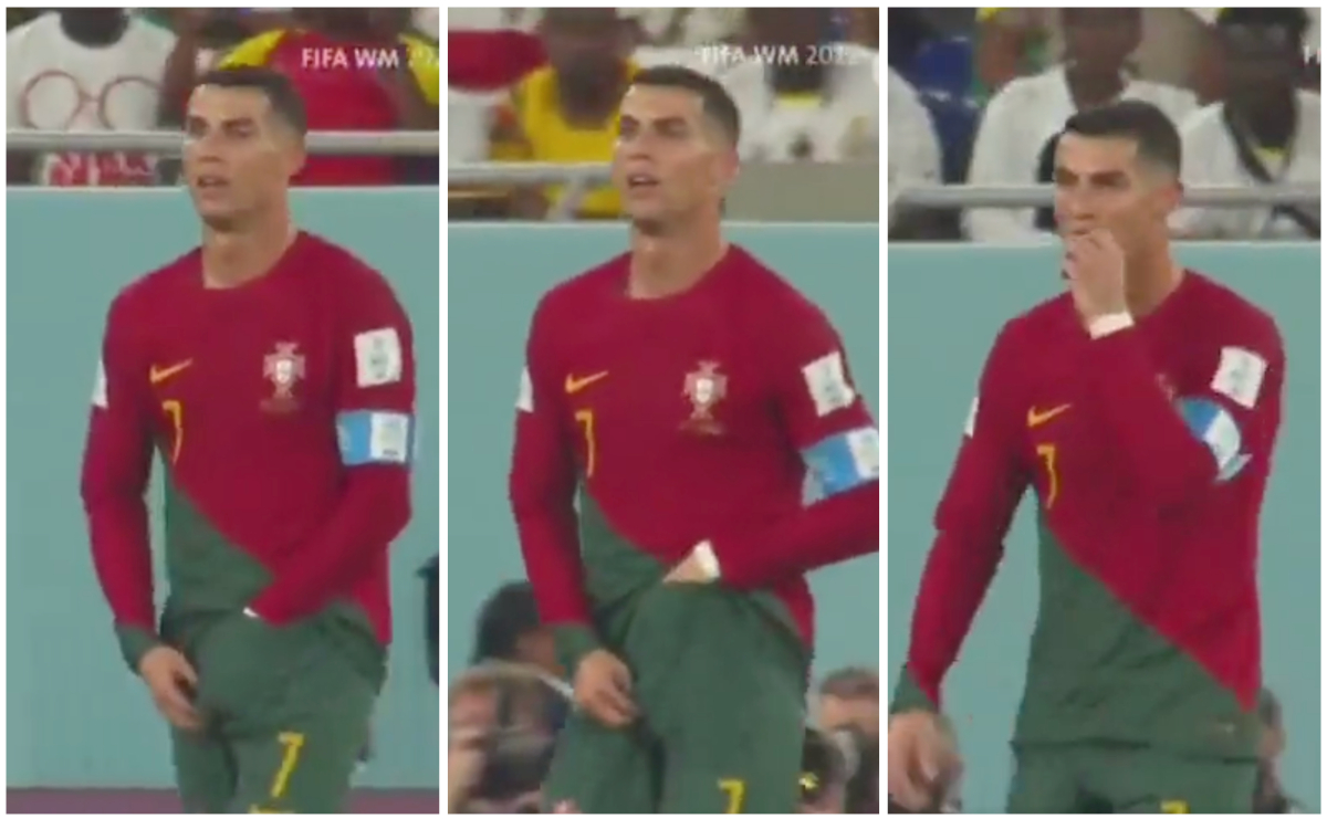 , Ronaldo Pulls Food From Shorts During World Cup Match &#8211; uBetMobile.com