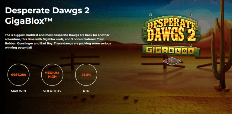 The wildest dogs in the west return in Yggdrasil and Reflex Gaming release Desperate Dawgs 2 GigaBlox – European Gaming Industry News – uBetMobile.com