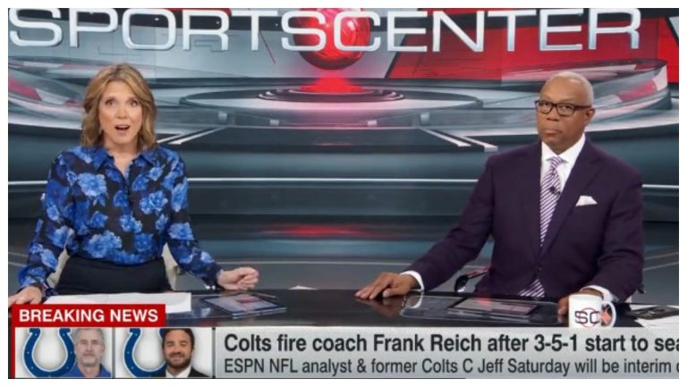 Watch Shocked ESPN Hosts Break Jeff Saturday News Live On Air – OutKick – uBetMobile.com