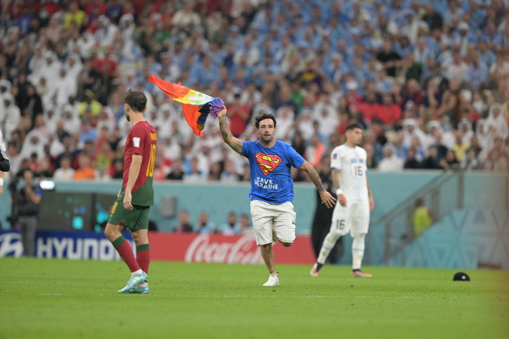 , Who Is The Earth Cup Pitch Invader Waving The LGBT Flag In Qatar? &#8211; uBetMobile.com