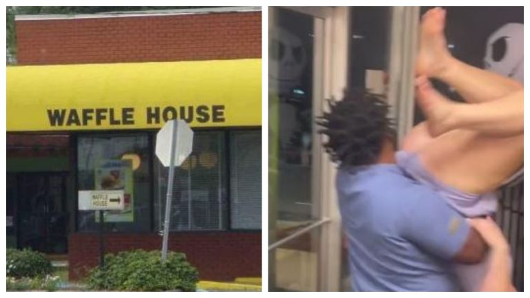 Woman Carried Upside Down & Shoeless Out Of Waffle House By An Employee – Mobile Betting Online – uBetMobile.com