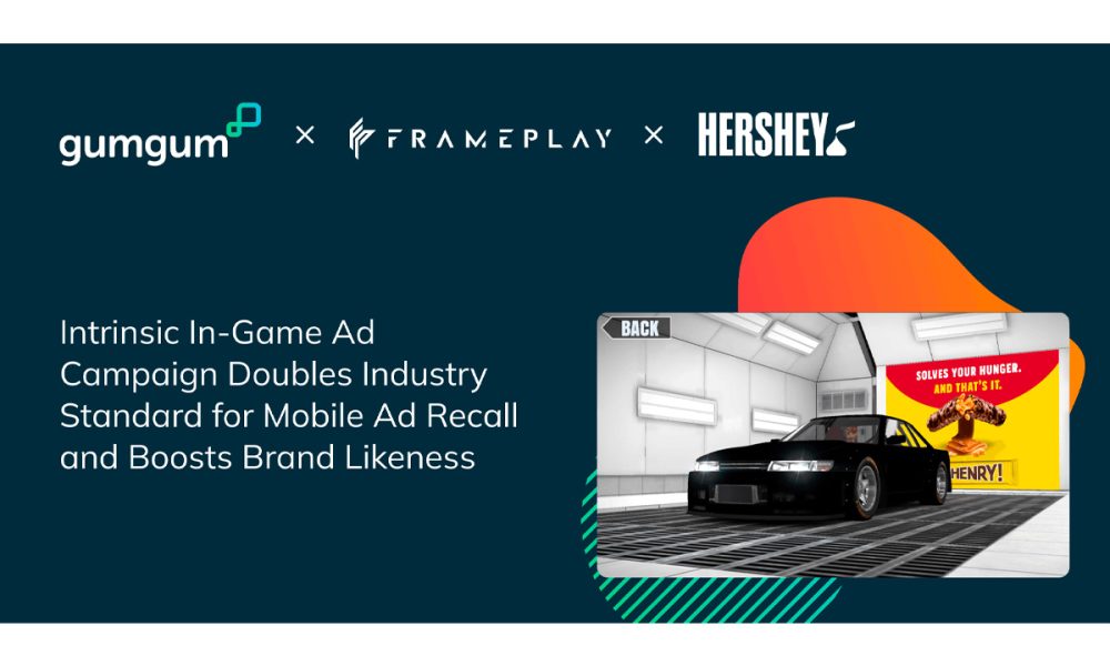 , Hershey Says “Game On!” As Intrinsic In-Game Ad Campaign Doubles Industry Standard for Mobile Ad Recall and Boosts Brand Likeness – European Gaming Industry News &#8211; uBetMobile.com