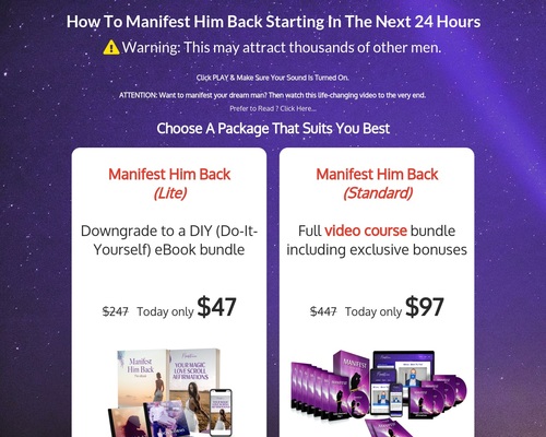 2021 Brand New Relationship Offer- Manifest Him Back – uBetMobile.com