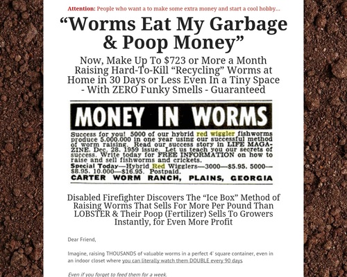 50% Commissions! – Worm Farming For Profit – uBetMobile.com