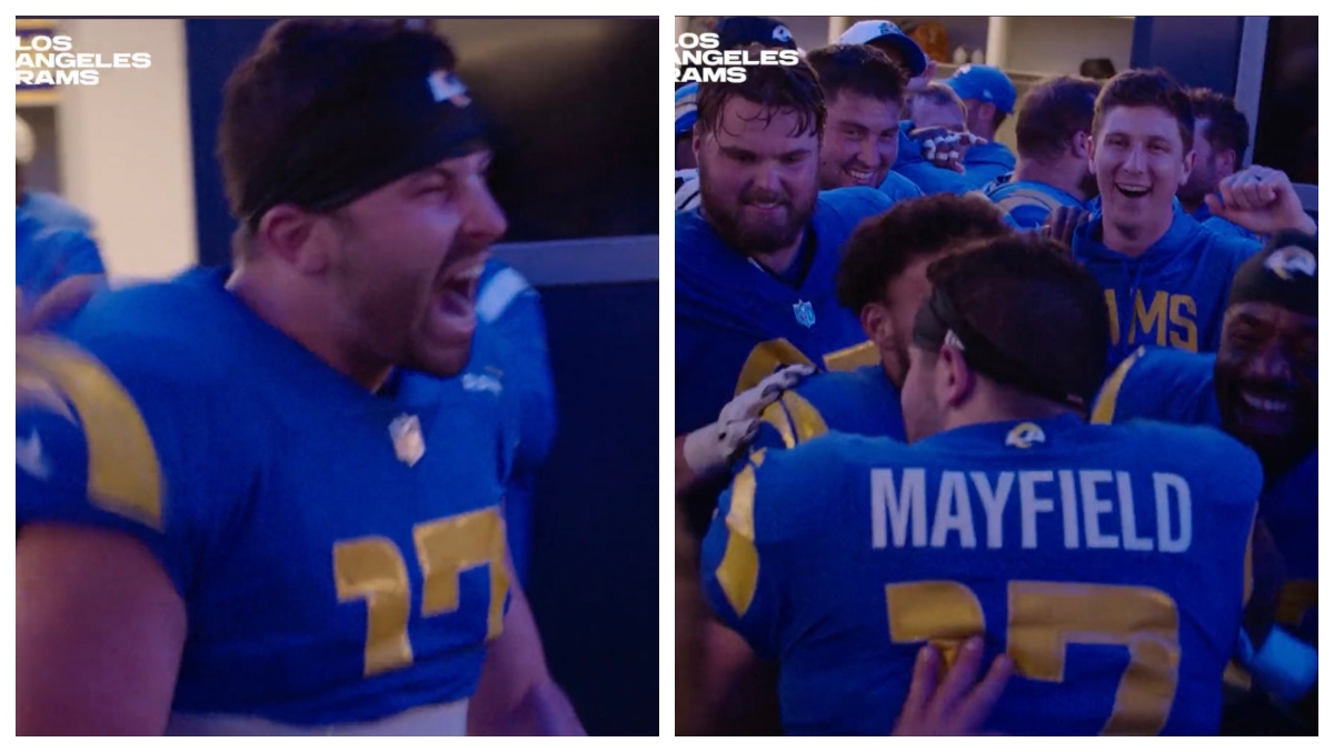 , Baker Mayfield Gets Lost Then Gets LIT In Rams Postgame Locker Room &#8211; uBetMobile.com