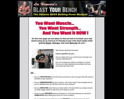 Blast Your Bench Muscle Building Workout Program – uBetMobile.com