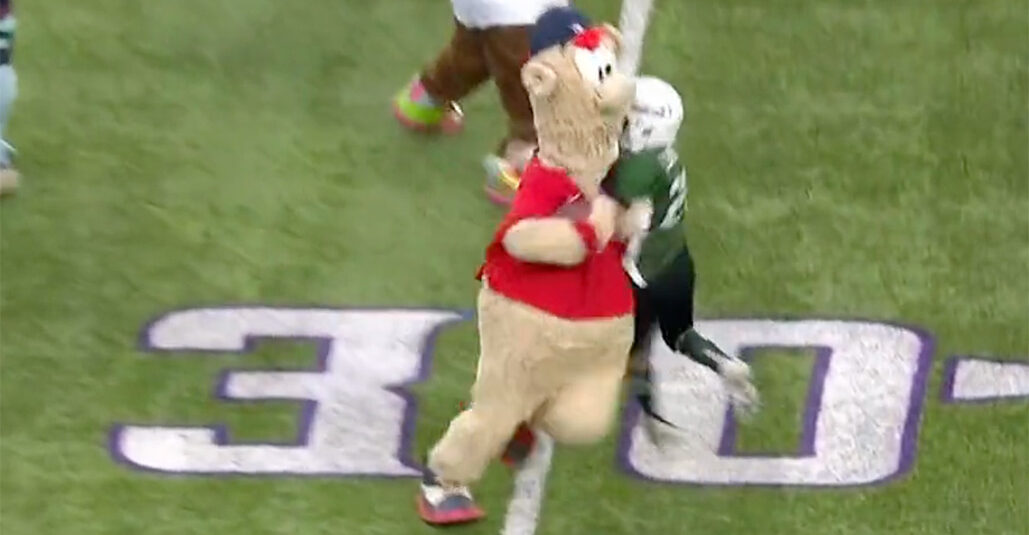 , Braves Mascot Obliterates Youth Football Player With VICIOUS Rigid Arm &#8211; uBetMobile.com