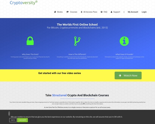 Cryptoversity – Bitcoin Cryptocurrency & Blockchain Courses – uBetMobile.com