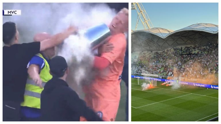 Fans Storm Field With Flares, Attack Goalie During Soccer Match: VIDEO – uBetMobile.com