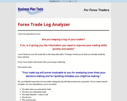 Forex Trade Log Analyzer – uBetMobile.com