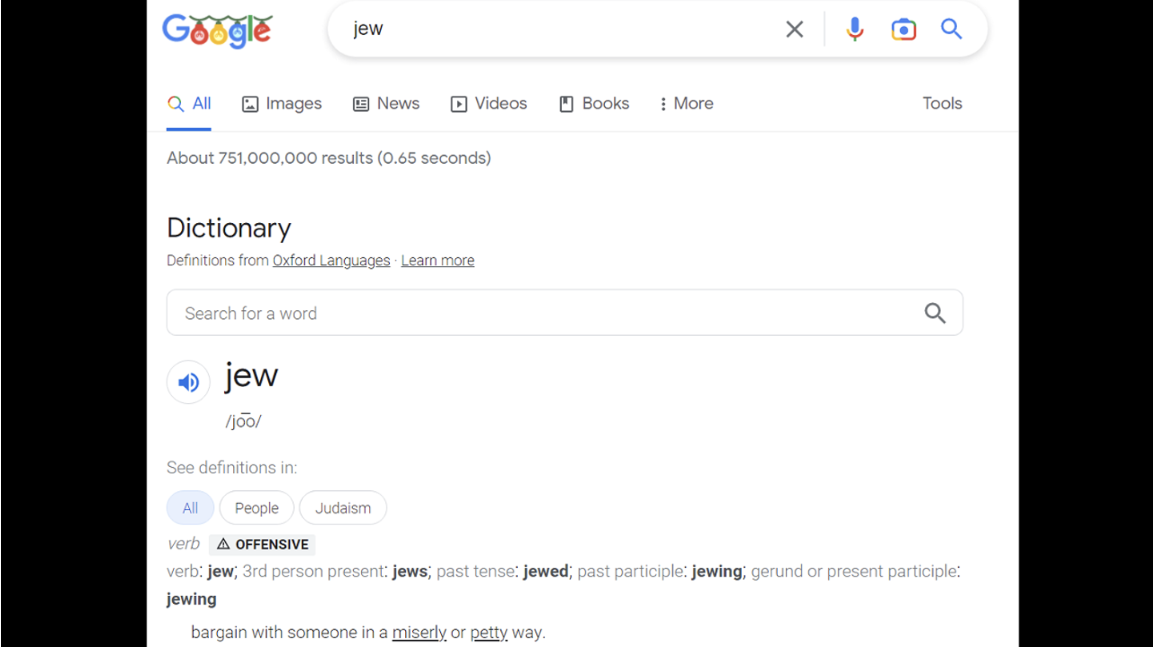 , Google Defines ‘Jew’ With Anti-Semantic Definition &#8211; uBetMobile.com