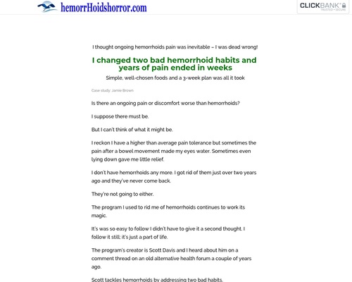 Hemorrhoids Horror Healed – uBetMobile.com