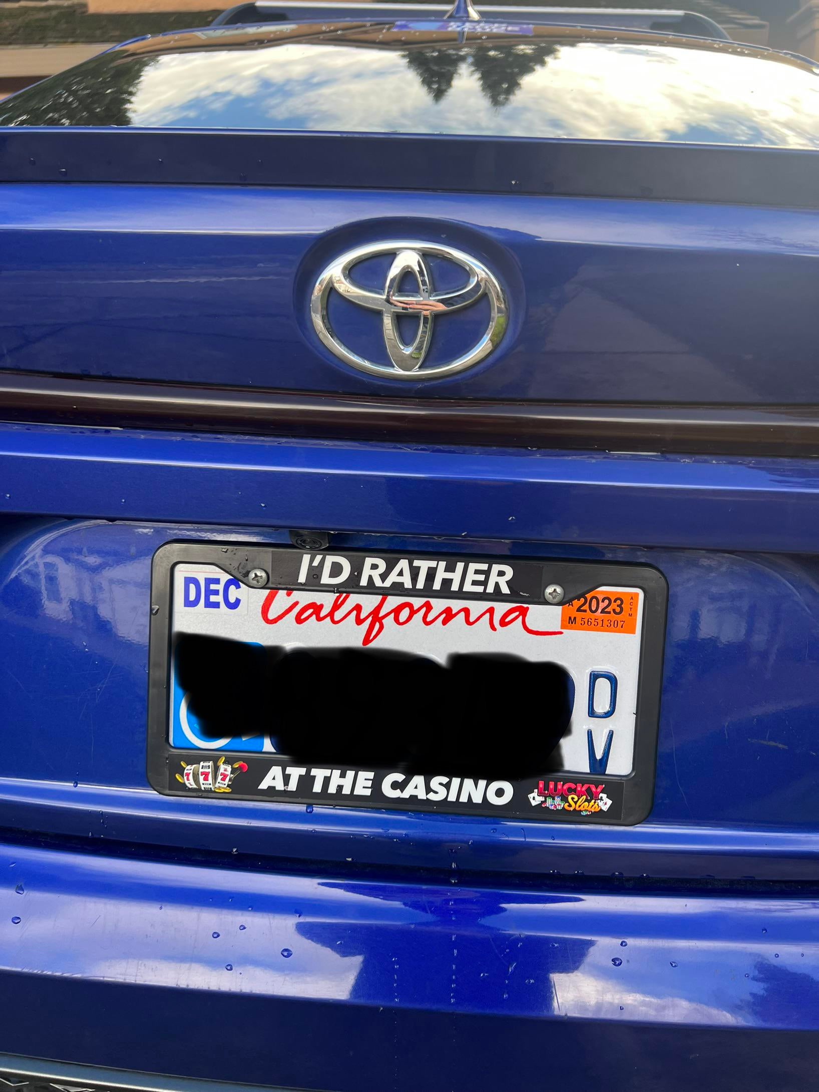 , Picked up this license plate frame on eBay now I want to go to the casino immediately : gambling &#8211; uBetMobile.com