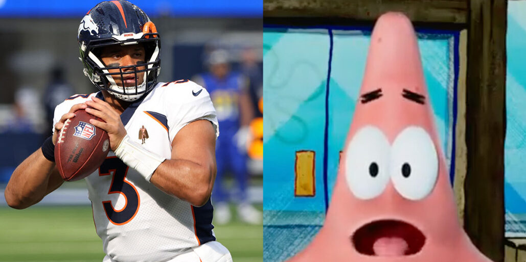 , Russell Wilson Receives TORCHED By Patrick Star Soon after Embarrassing INT &#8211; uBetMobile.com