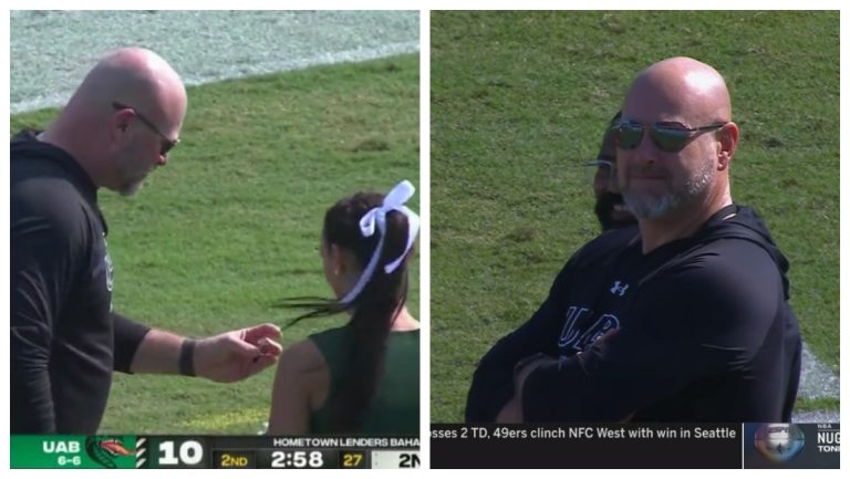 Trent Dilfer Shows UAB Cheerleader Super Bowl Ring Day 1 On The Job – uBetMobile.com