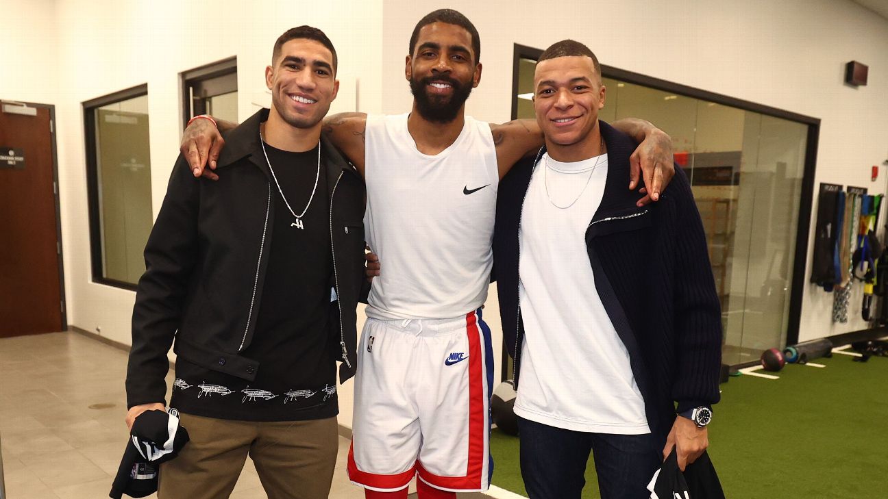 PSG&#8217;s Mbappe and Hakimi meet Kyrie and KD after Nets&#8217; win &#8211; uBetMobile.com