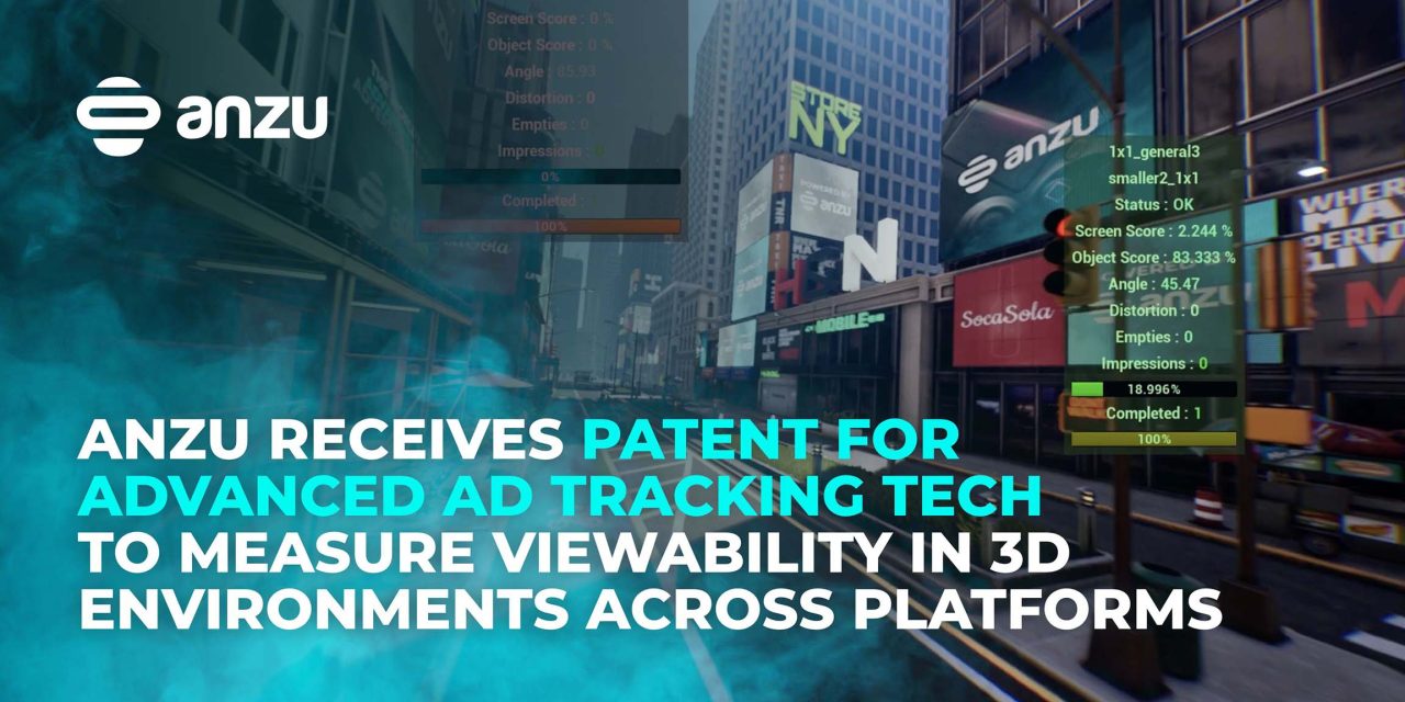 Anzu Granted Patent For Advanced Ad Tracking Tech To Measure Viewability in 3D Environments – European Gaming Industry News &#8211; uBetMobile.com