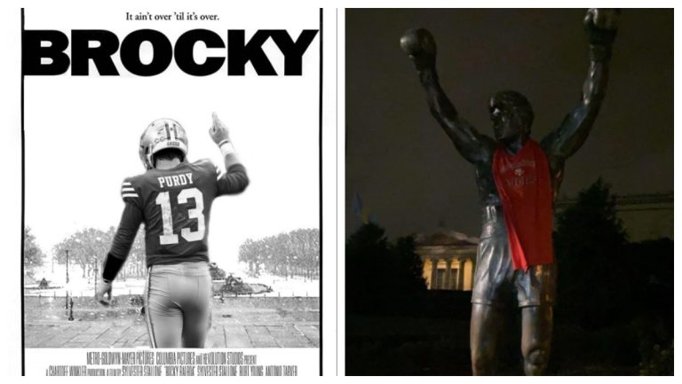 49ers Fans Calling QB ‘Brocky Purdy’ And Dressed Up Rocky Statue In Gear – Mobile Betting Online – uBetMobile.com