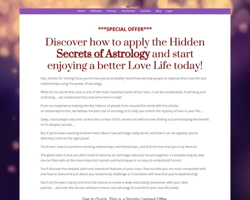 Astro Love Secrets – uBetMobile.com