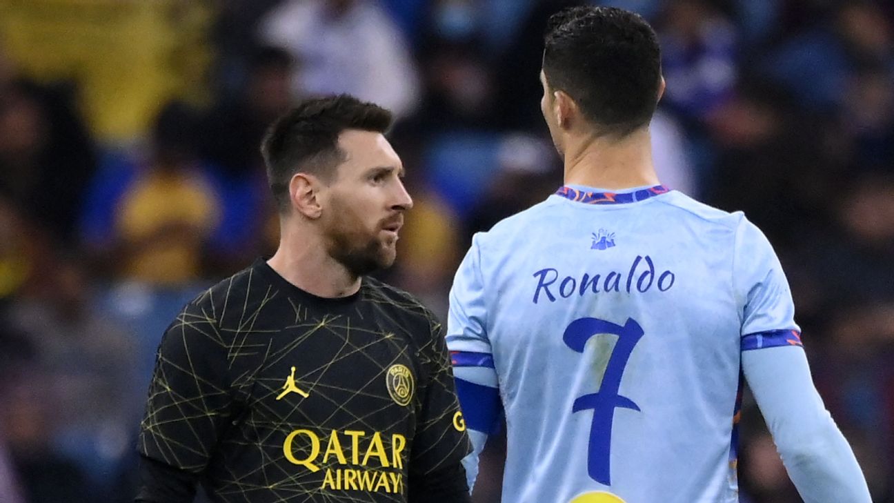 Cristiano Ronaldo and Lionel Messi placed on a show in Riyadh