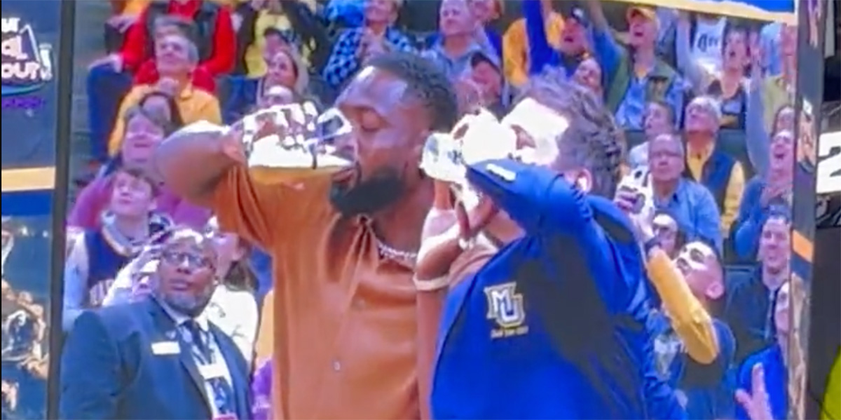 , Dwayne Wade&#8217;s Beer Chug Try Fails Miserably As Suds Fly Out Nose &#8211; uBetMobile.com