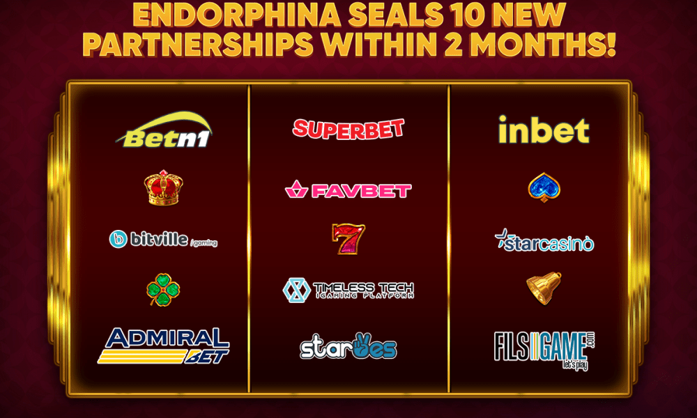 , Endorphina seals 10 new partnerships within 2 months! – European Gaming Industry News &#8211; uBetMobile.com