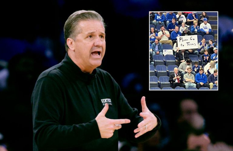 Fan With Anti-John Calipari Sign Promptly Receives Ejected From Rupp Arena – uBetMobile.com