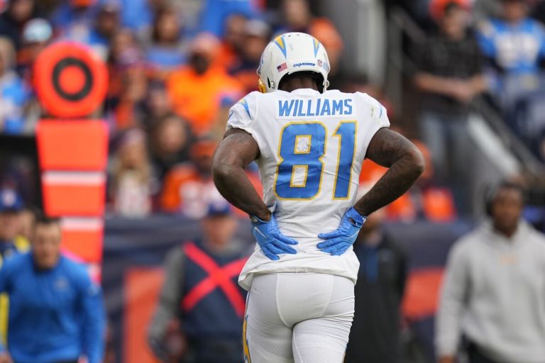 LA Chargers WR Mike Williams (Back Injury) Out of Wild Card – uBetMobile.com