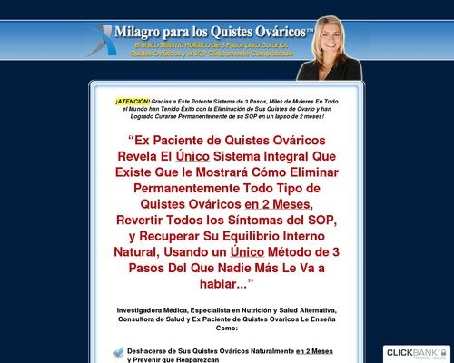 Milagro para los Quistes Ováricos(TM): Ovarian Miracle(TM) In Spanish! &#8211; uBetMobile.com