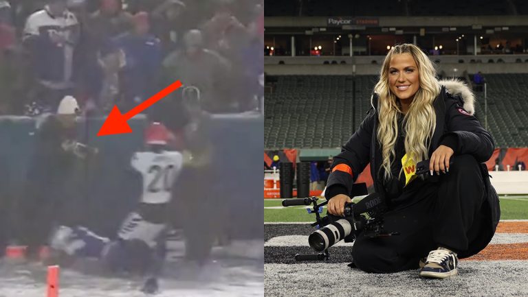 NFL Videographer ROCKED By Stefon Diggs Although Standing To Get Shot – uBetMobile.com