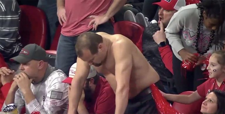 Shirtless Georgia Fan At CFB Playoff Explains Why He Was Shirtless – uBetMobile.com