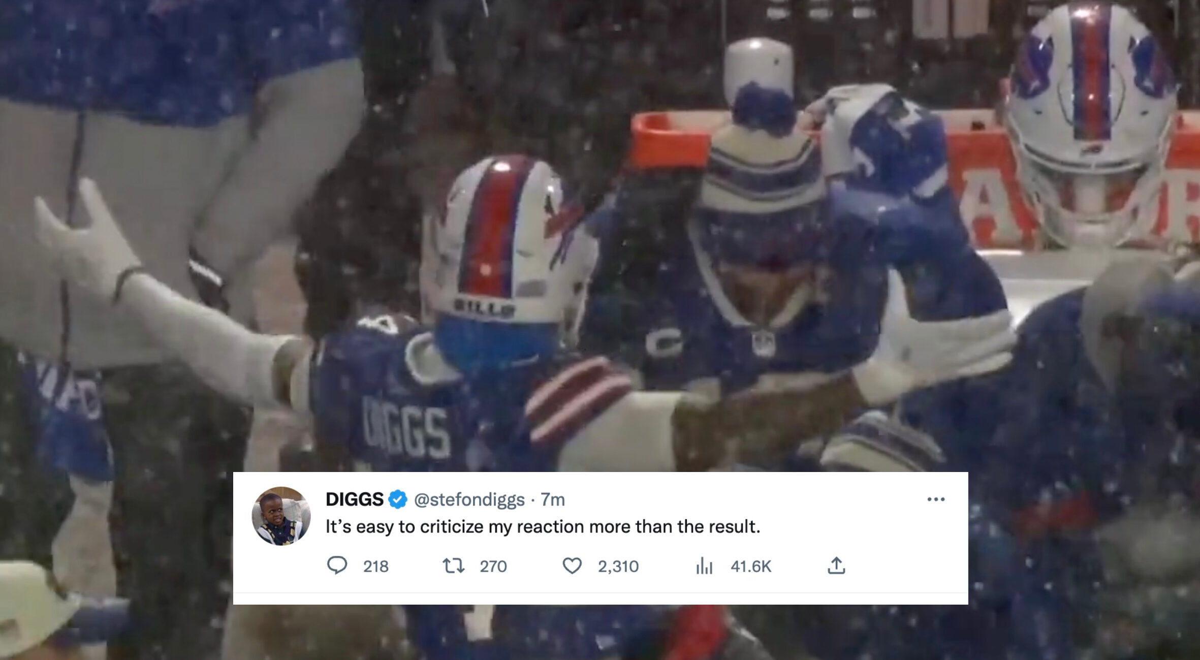 , Stefon Diggs Responds To Criticism Of His Actions During, After Bills Loss &#8211; uBetMobile.com