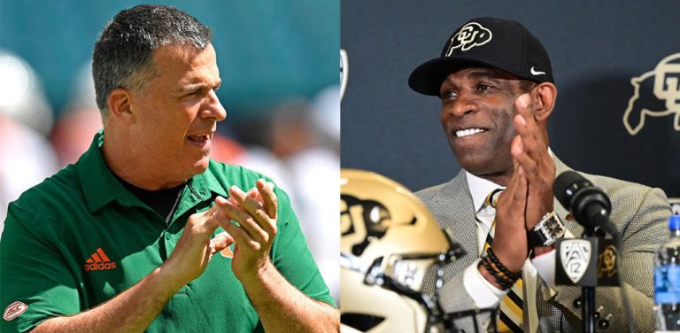 Things Get Awkward As Deion Sanders, Mario Cristobal Battle Over 5* DB – uBetMobile.com