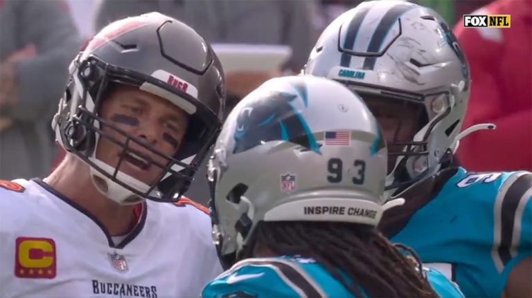 Tom Brady Leaves Panthers DT Baffled After Freaking Out Over Clear Flop – uBetMobile.com