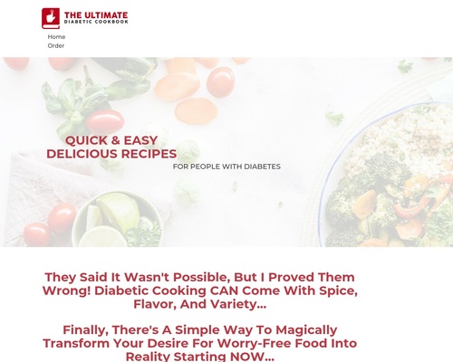 Ultimate Diabetic Cookbook – 70% Commission – Proven Sales Formula – uBetMobile.com