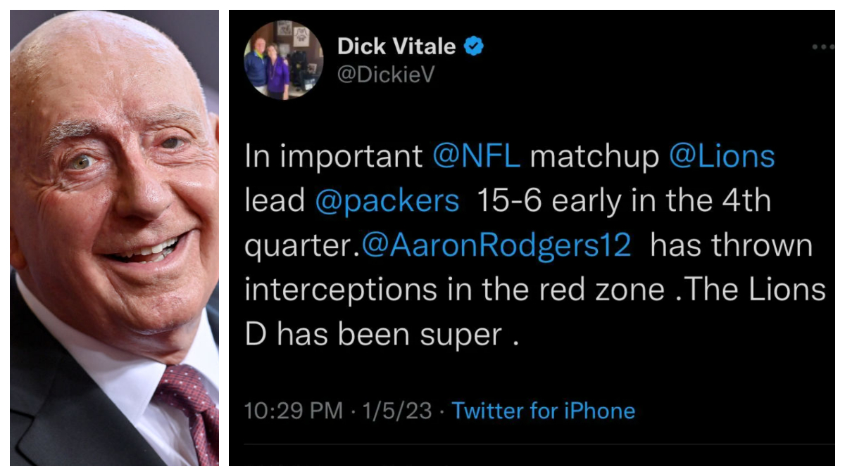 , Whoops! Dick Vitale Was Live-Tweeting An NFL Game Last Night &#8230; That Was From November – Mobile Betting Online &#8211; uBetMobile.com