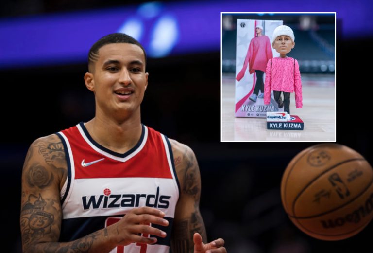 Wizards Giving Absent Kyle Kuzma Bobblehead Honoring His Pink Sweater – uBetMobile.com