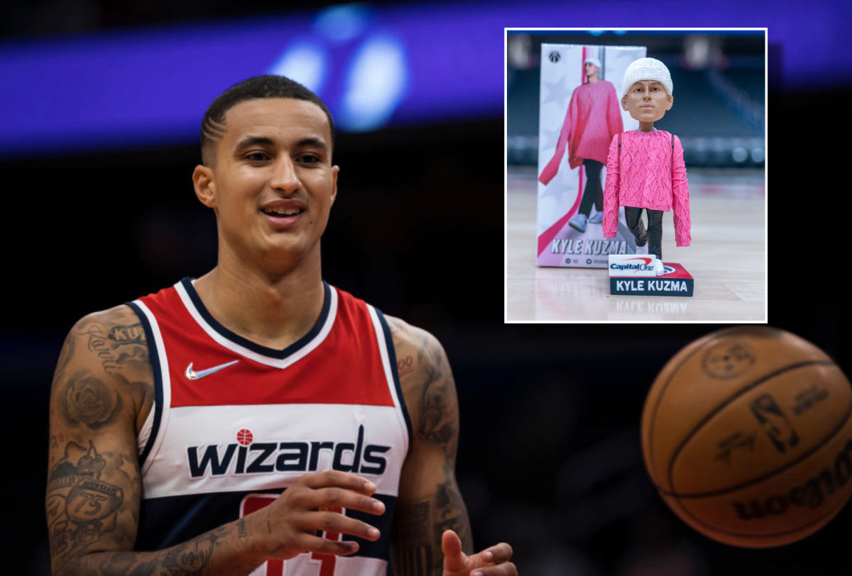 , Wizards Giving Absent Kyle Kuzma Bobblehead Honoring His Pink Sweater &#8211; uBetMobile.com