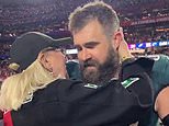 Donna Kelce consoles her devastated son Jason after his Tremendous Bowl defeat with the Eagles