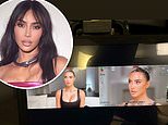 Kim Kardashian glows in a behind-the-scenes snap from THIRD season of her hit Hulu sequence