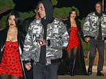 Kourtney Kardashian nails punk stylish whereas strolling hand-in-hand with husband Travis Barker in Miami