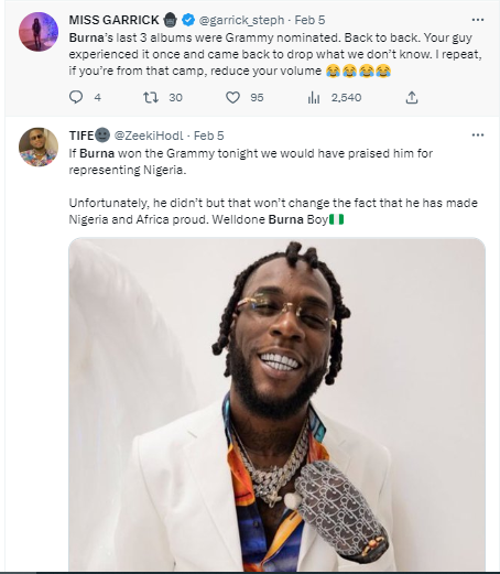 , Nigerians react after Burna Boy misplaced two teams at the Grammys &#8211; uBetMobile.com