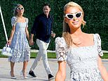 Paris Hilton stuns in lacy dress with husband Carter Reum in Miami after welcoming son by way of surrogate