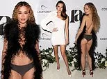 Rita Ora places on VERY cheeky show at singer&#8217;s star-studded pre-Grammy celebration in LA