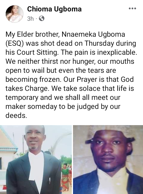 &#8220;The struggling is inexplicable&#8221; &#8211; Journalist and sister of Imo decide shot dead by gunmen in court docket, mourns &#8211; uBetMobile.com