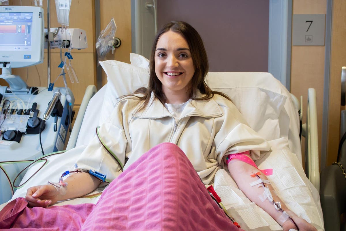 Teacher feels very lucky to be charitys 2,000th stem cell donor